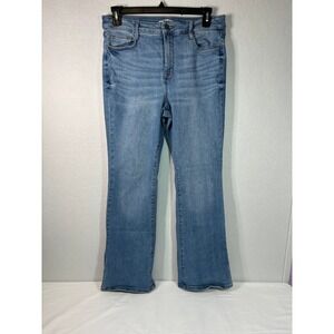Nine West Womens Bootcut Jeans Medium Wash Side Slit Denim Size 12 WW23D605RR